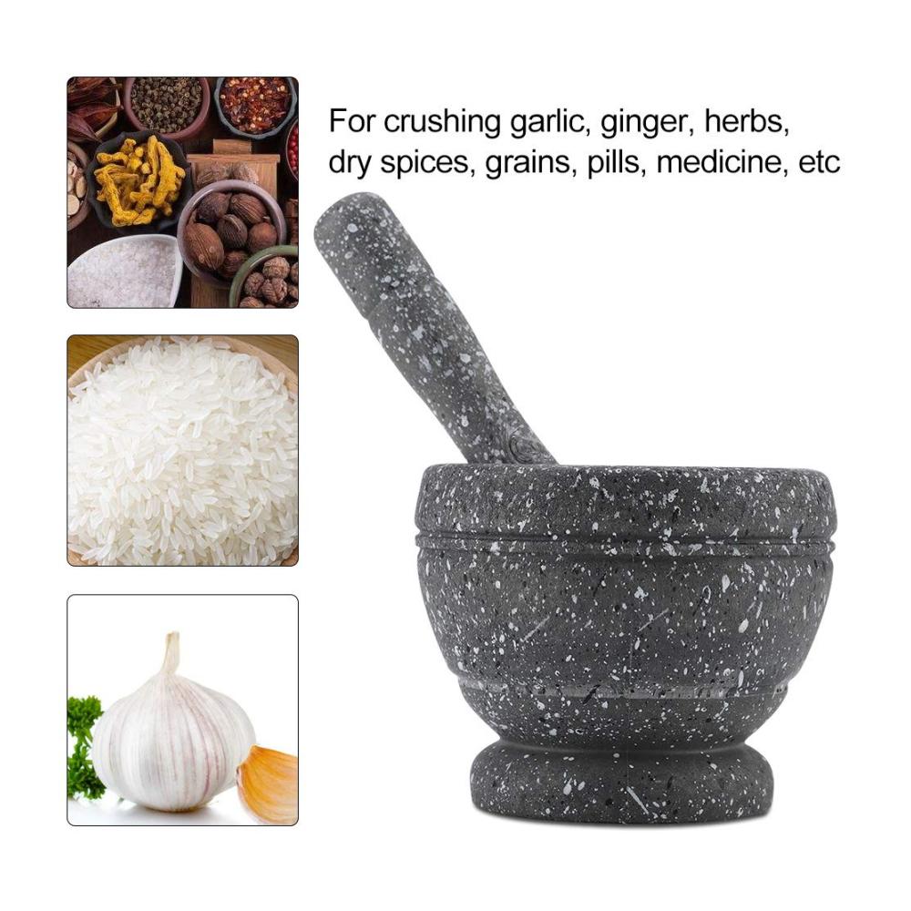 Entdecken Sie das ultimative Mörser & Stößel Set für Ihre Küche – Mahlen Sie Gewürze und Kräuter mühelos! Perfektes Küchenwerkzeug für feines Mahlen von Knoblauch Gewürzen und mehr. Robuste Granit-Mahlenschale für langlebige Leistung