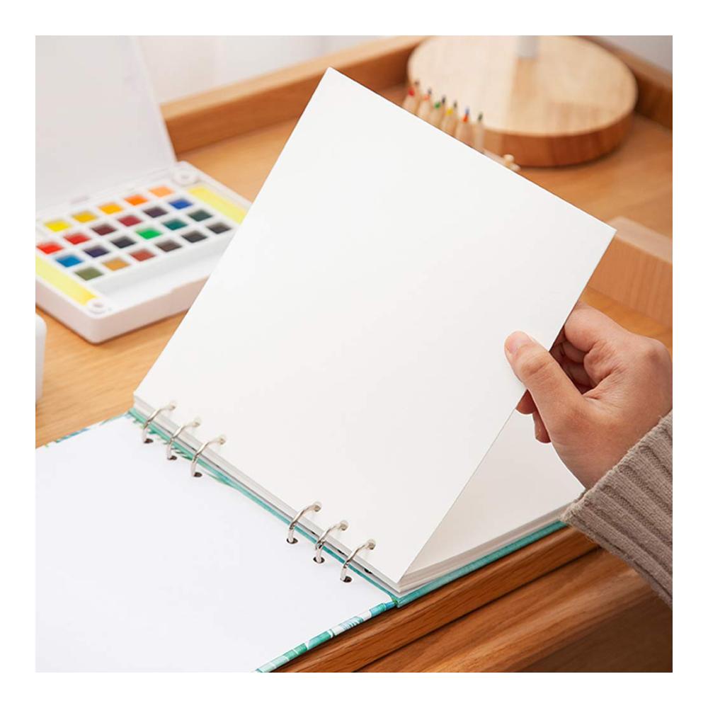 Premium Skizzenbuch mit 20 Blättern | Spiralbindung Hardcover | 300g Aquarellpapier | Ideal für Künstler Anfänger Kinder & Schüler | Blanko Notizbuch für Malen Aquarell & Skizzieren