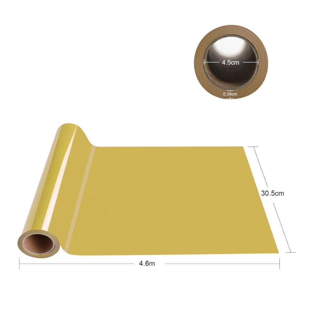 Entdecken Sie mit der Zwanzer Plotterfolie Textil Gold kreative Möglichkeiten! Hochwertige Vinylfolie für Cricut und Silhouette Cameo. Perfekt für DIY-T-Shirts und Stoff