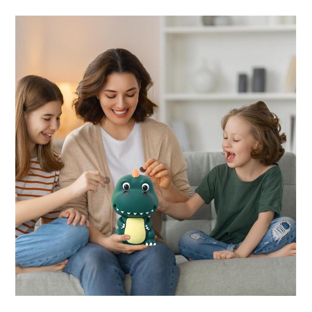 Spardose Kinder Dinosaurier | Süßes Sparschwein im Dino-Look | Perfekte Geldgeschenkidee für Mädchen und Jungen | Tolles Geschenk zum Geburtstag und zur