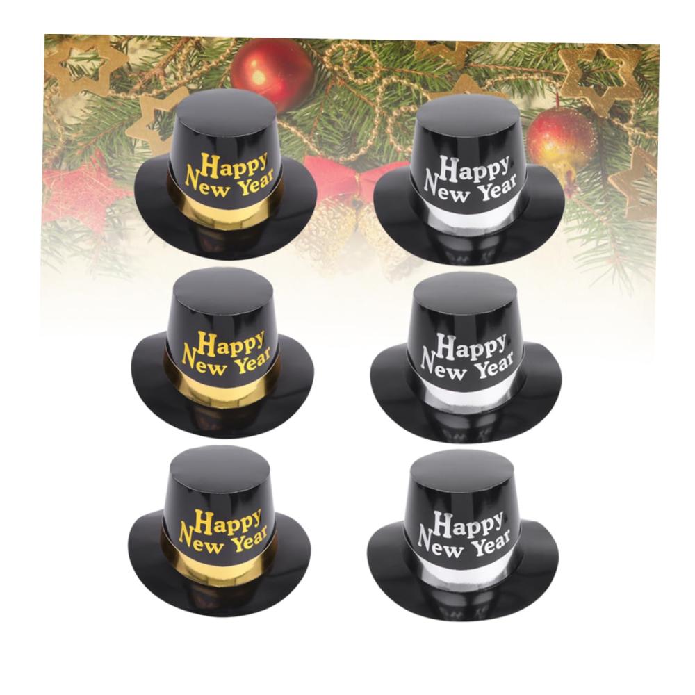 Premium Partyhüte für Kinder & Erwachsene - Lustige Zylinder für Weihnachtsfeiern Silvester & Cosplay-Kostüme - Weißer Papierhut mit Glitzerdeko - Kopfbedeckung & Partyzubehör für jeden Anlass