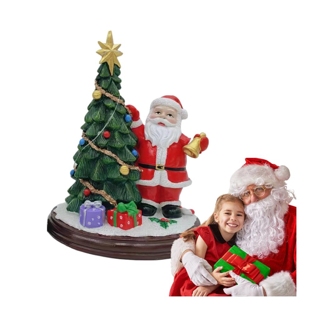 Weihnachtsmannfiguren Dekorative Kunstharz-Zierfiguren für festliche Heimdekoration und Partys