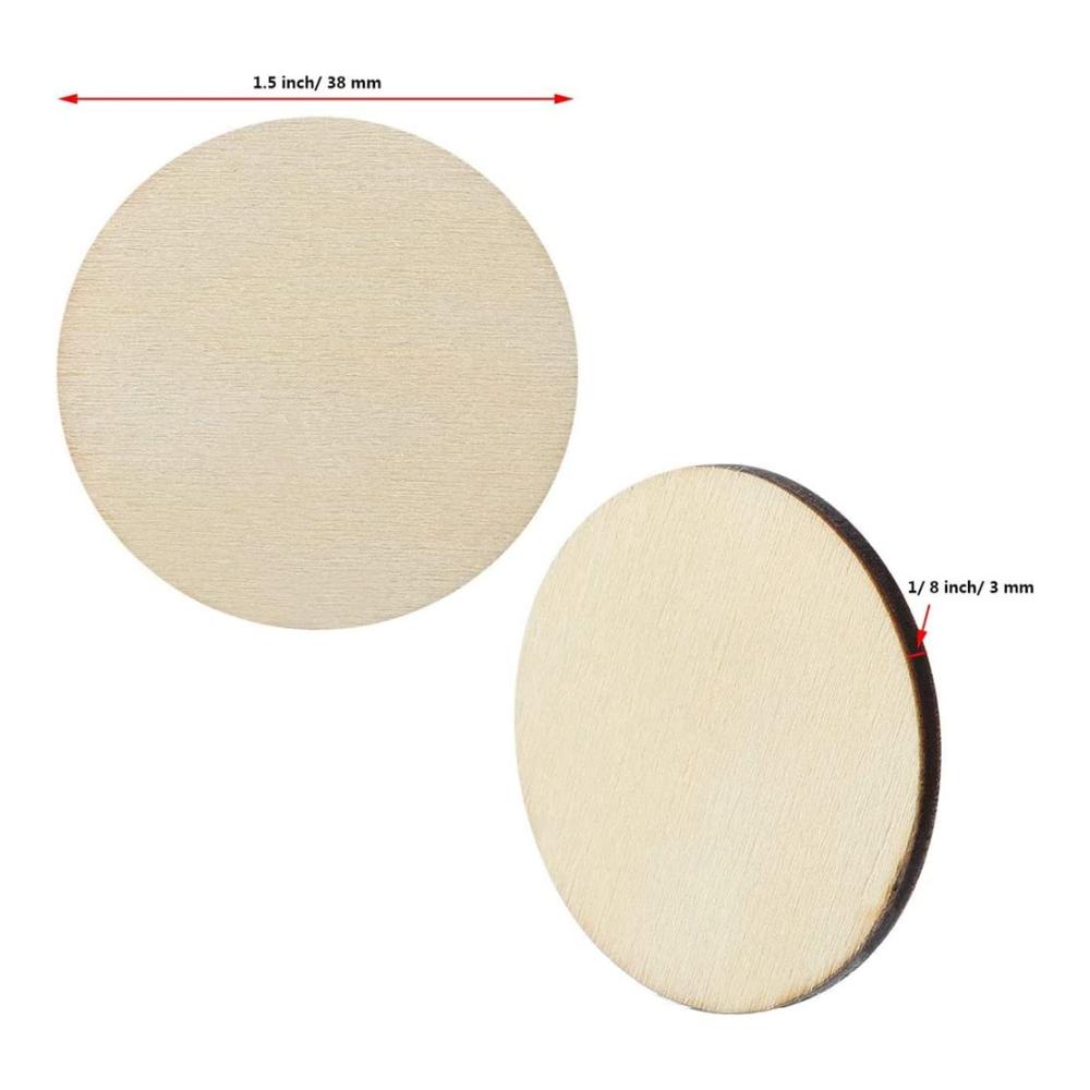 Entdecken Sie kreative Magie 200 Verzierungen aus unlackierten Holzscheiben - Holzausschnitte 3-8 cm für handgefertigte Meisterwerke. Bastelspaß mit hochwertigen Holzspänen