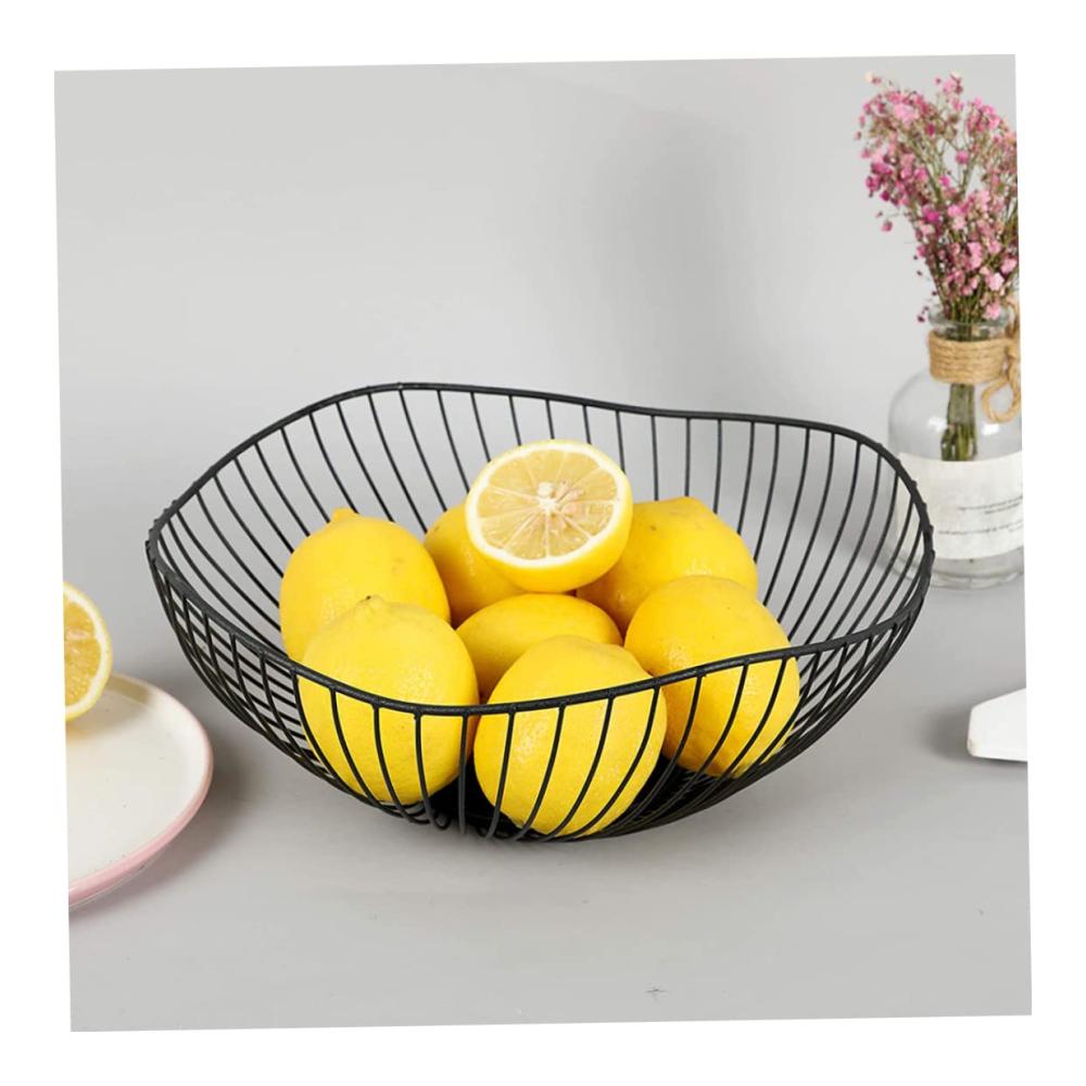 Goldene Obstkörbe Dekorative Metall-Obstschalen für Küche und Tischdekoration - Stilvoller Aufbewahrungskorb für Obst und Gemüse