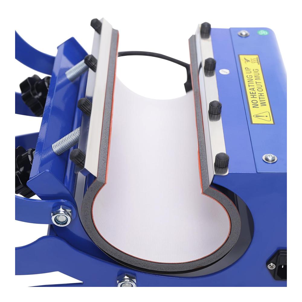 Profi-Druckpresse 600W Wärmepresse für Becher 0-200℃ 220V 50Hz - 6 Untersetzer inklusive - Perfekte Tassen-Druckmaschine für Kaffe