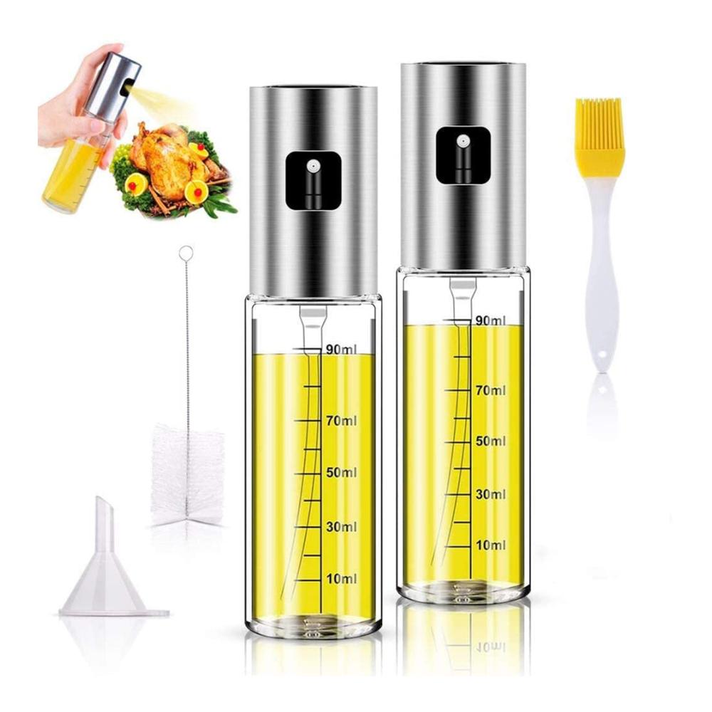 Erleichtern Sie das Kochen mit unserem Essig und Ölsprüher Set – 2 Stück hochwertige Öl Zerstäuber für perfekte Salate BBQ Backen und mehr! Praktischer Ölspender und Essigsprüher in einem. Ideal zum Kochen Braten und Grillen. Genießen Sie köstliche Mahlzeiten mit unserer Öl Sprühflasche