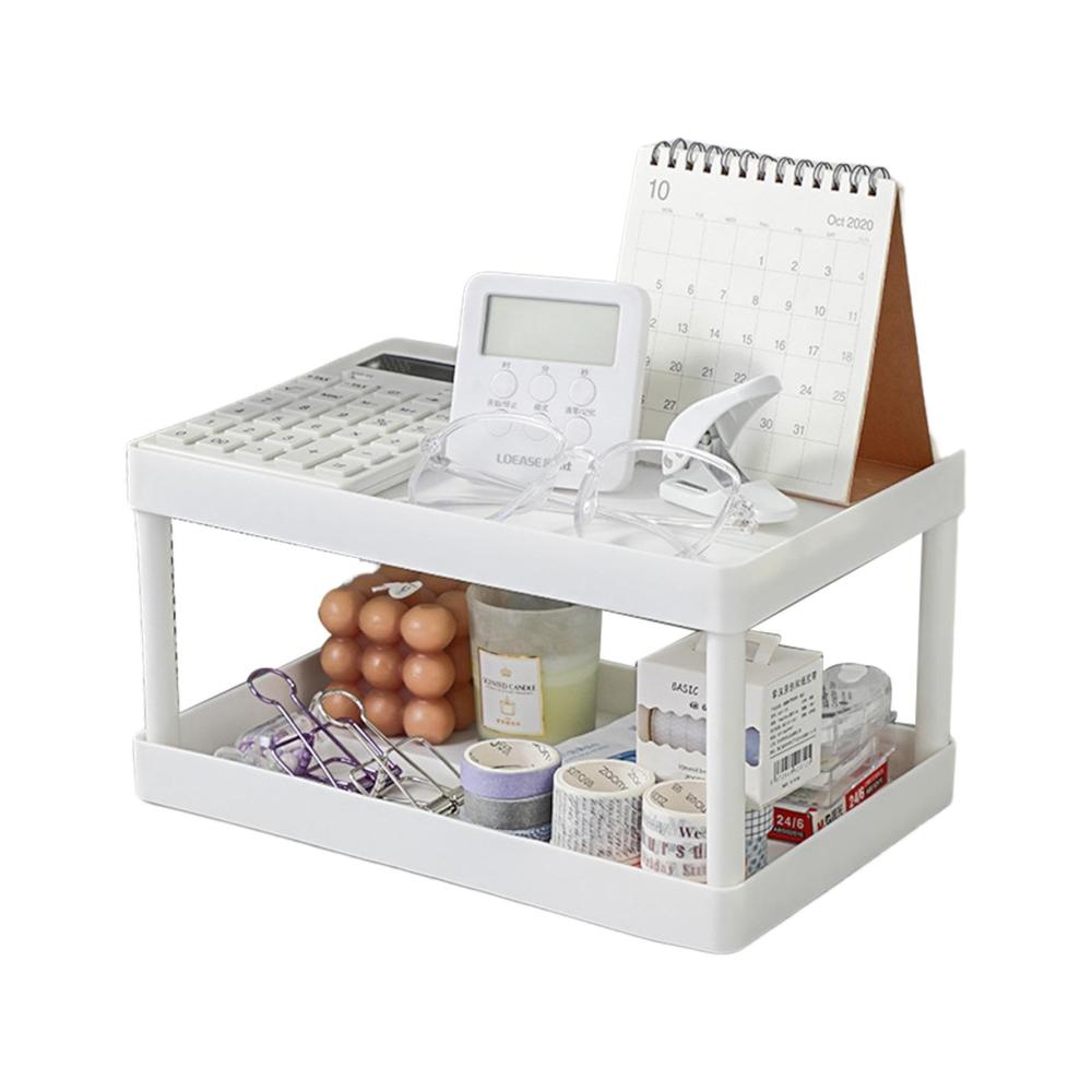 Effizientes Gewürzregal für die Küche Doppellagiges Desktop-Regal mit 475 g langlebiger Organizer für Arbeitsplatten und tragbarer Badezimmer-Organizer. Halten Sie Ihre Gewürze ordentlich und griffbereit