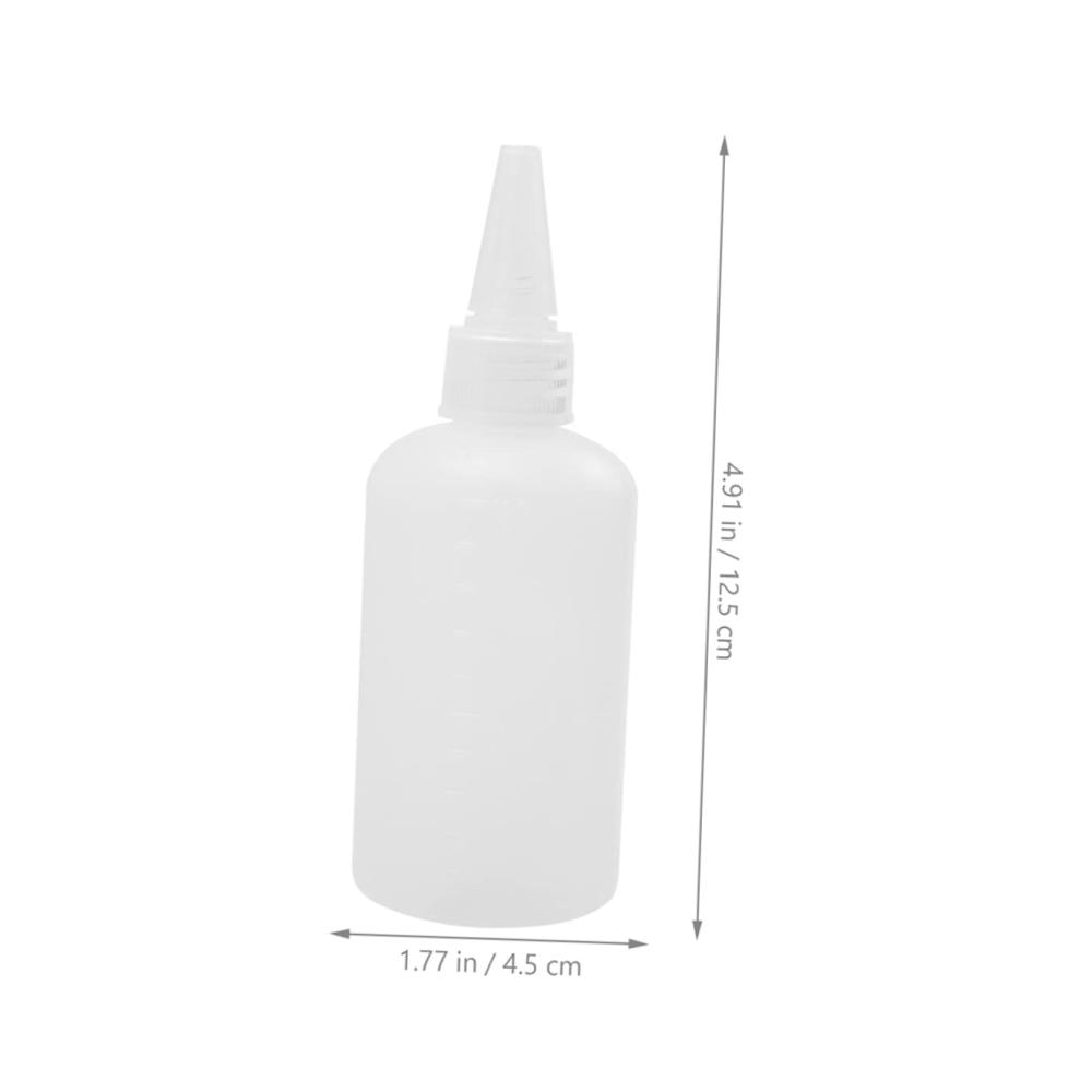 Dressing-Shaker Flaschen Set – 20 Stk. Gewürzspender Mini-Spritzflaschen für Saucen Haarfarbe & mehr – Praktische Squeeze-Flaschen mit Spitzem Mund – Vielseitige Gewürzflaschen aus robustem Kunststoff – Weiß