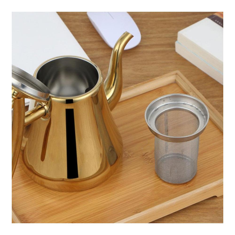 Genießen Sie Ihren Tee perfekt - Hochwertiger Teefilter aus rostfreiem Stahl für lose Blätter und Teebeutel - Wiederverwendbarer Siebeinsatz für Teekanne und Tasse - Ideales Teekugel-Ei-Ers