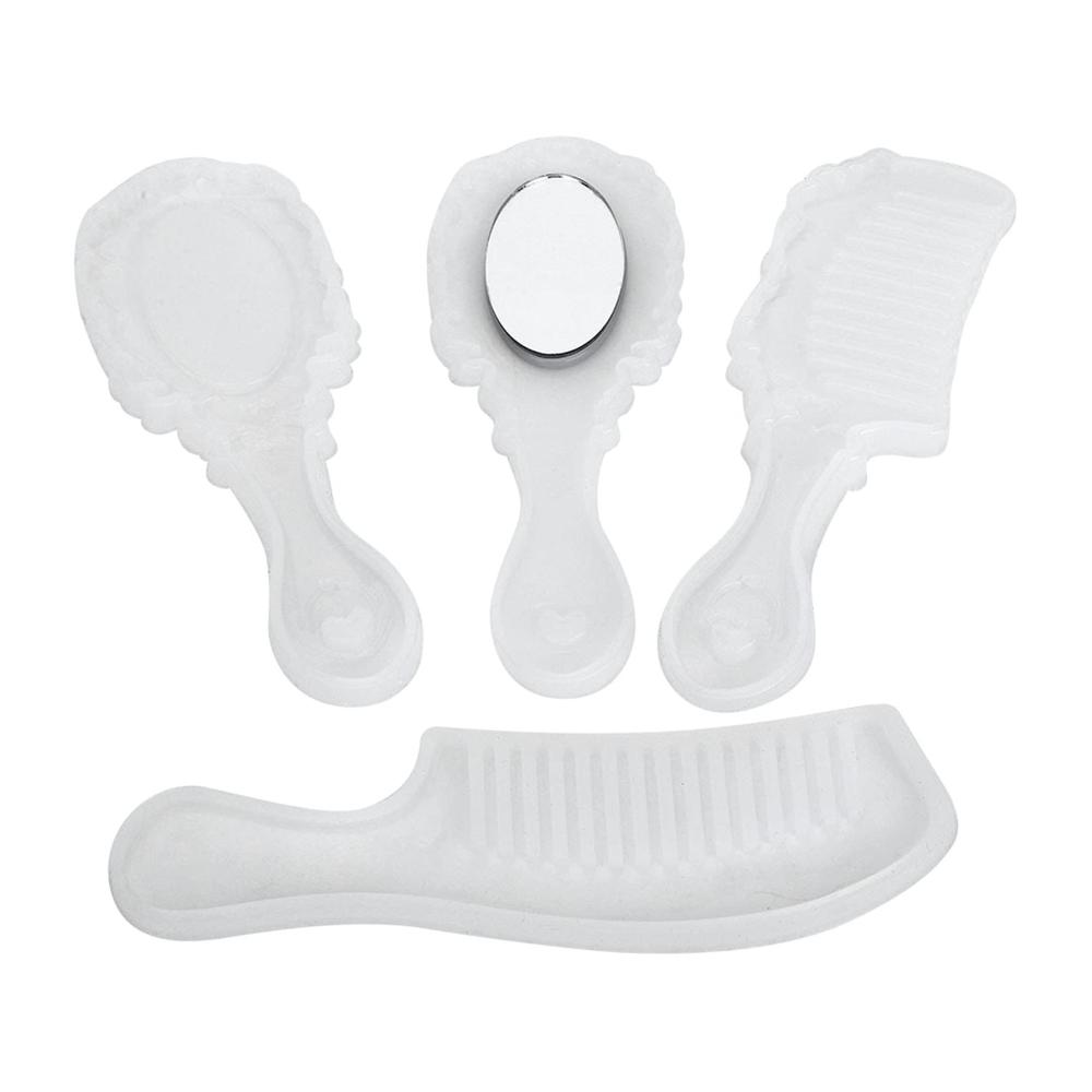 Gießofen-Set für DIY-Hobbyisten 5-teiliges Silikonform-Kit für Spiegel und Kämme - Perfekt für Handwerker und Bastler - Wiederverwendbare Formen für kreative Projekte