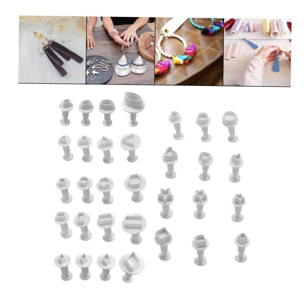 Entdecken Sie kreative Vielfalt 32 hochwertige Ausstechformen für DIY Schmuck Kekse und Gebäckbacken - Handgefertigtes Kunstzubehör für Polymer-Ton. Perfekte Formen für Ihre künstlerischen Meisterwerke