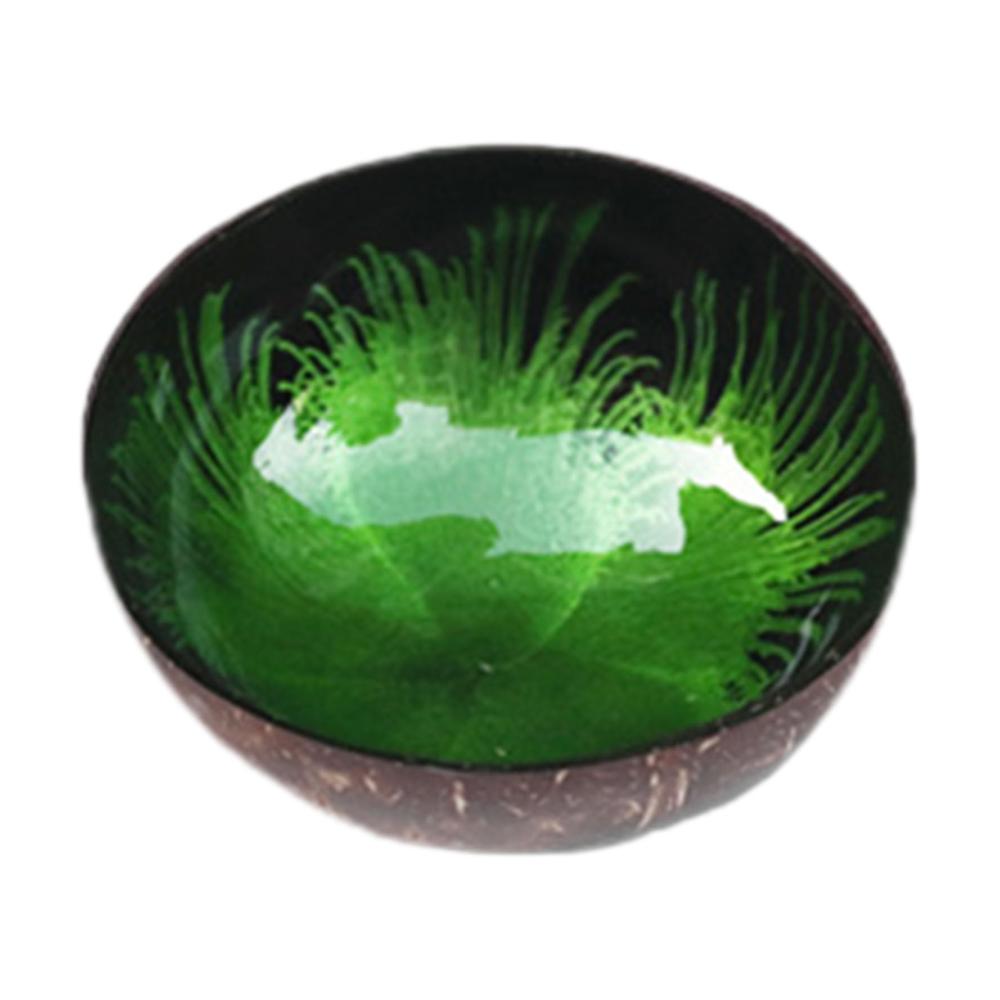 Entdecken Sie die Eleganz Kokosnuss-Servierschüssel-Set mit Natürlichem Charme - Exklusive Schlüsselhalterschale für Salate Acai-Schalen Büro und Zuhause - Stilvolle Heimdekoration für Ihre kulinarischen Kreationen Salate Nüsse Früchte Smoothies und Acai