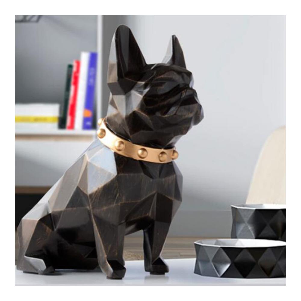 Spardosen Schwarze Französische Bulldogge Münzbank Box für Geburtstagsgeschenke - Home Decor Figur mit Münzaufbewahrungsbox