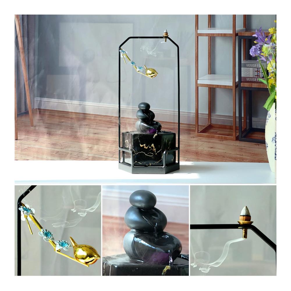 Entspannen Sie mit Stil Tischspringbrunnen - Elegante Tischdekoration für Zuhause Büro & mehr! Innenbrunnen für Wohnzimmer Schlafzimmer & Bürotisch - Harmonische Wasserfontäne & Dekobrunnen für ein beruhigendes Ambiente - Perfekte Ergänzung für Ihre Inneneinrichtung