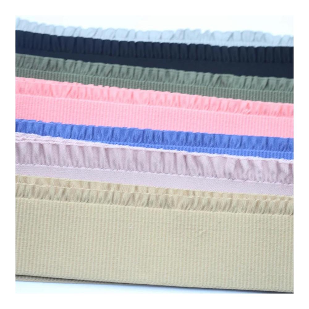 Hochwertiger 2-Zoll-Plissierter Elastischer Spitzenbesatz in 7 Farben - Perfekt für Nähen Basteln und Kleidung - 1 Yard/Lot