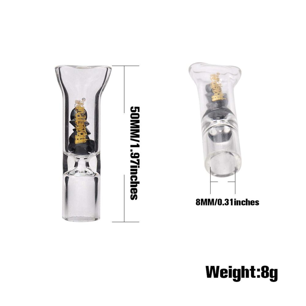 Zigarrenzubehör Deluxe H-ENY 10er Pack Diamantglas Zigaretten Filterspitzen - Wiederverwendbare Glaswalzkipps Filter für ultimativen Genuss - Einfache Reinigung - Farba