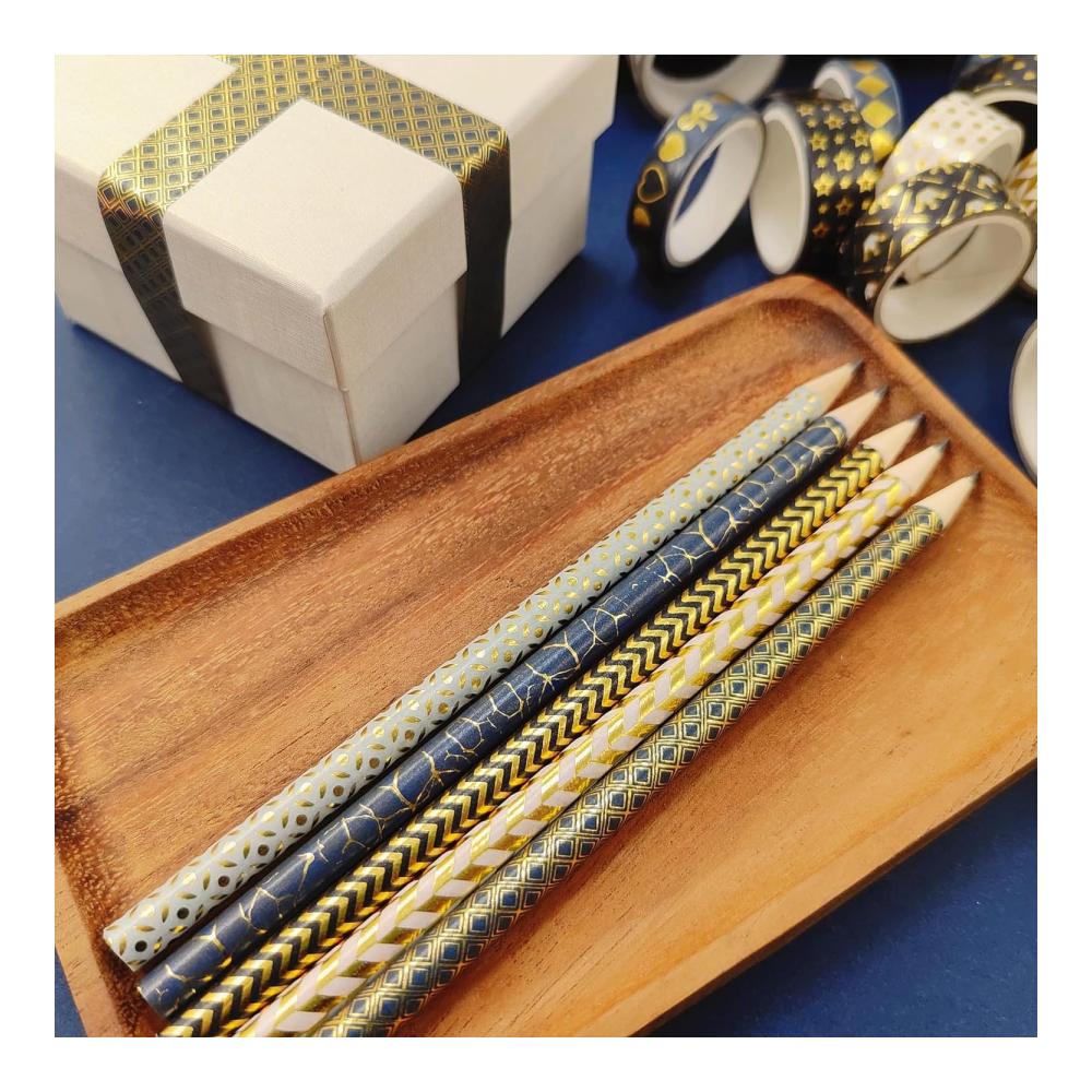 Entdecken Sie das KAVIS 18 Rollen Set Schwarzes Gold Washi Tape | Dekoratives Klebeband für Scrapbooking & Handwerk | Vintage Masking Tape in bunten Designs | Ideal für kreative Projekte