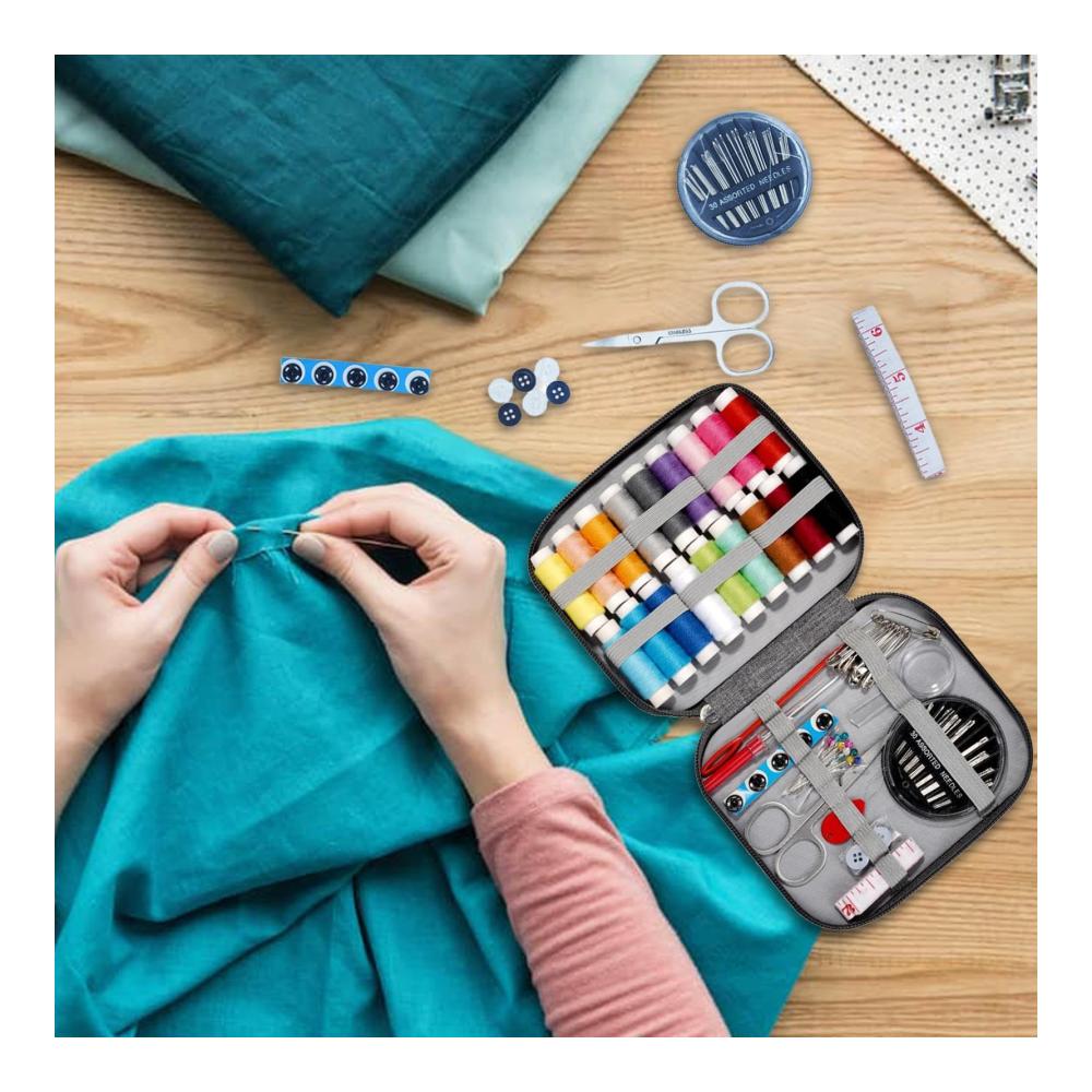 Entdecken Sie unser 86-teiliges Professionelles Nähset für Erwachsene | Inklusive Reise-Nähset und Nähkasten-Set | Hochwertiges Nähgarn-Set und DIY-Nähzubehör | Perfektes Anfänger-Nähset
