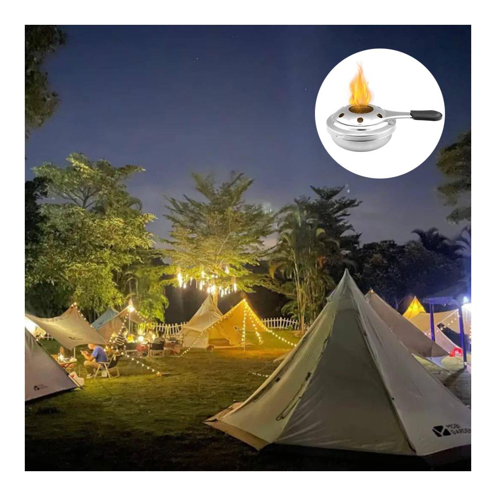 Genießen Sie perfekte Fleisch-Fondues! 2 Edelstahl Mini Fondue Brenner für Outdoor Camping & Picknick Kochen. Fondue Alkohol Brenner Set (15.5 * 9.9 * 4.8cm) für kulinarische Meisterwerke. Hervorragende Qualität für unvergessliche Genussmom