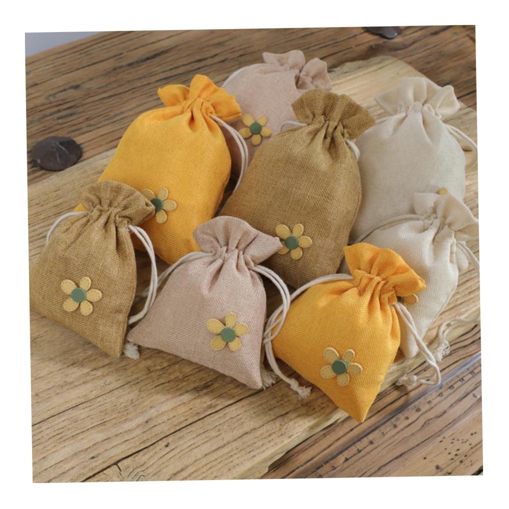 Entdecken Sie die Magie der Sinne 8er Set Duftsäckchen mit Kordelzug für die Garderobe - Nachfüllbares Lavendelsäckchen Gewürze Sachet-Behälter leere Tasche für individuellen Duftzauber - Lavendelsack Pulver Stoff - Klein und einfach betörend