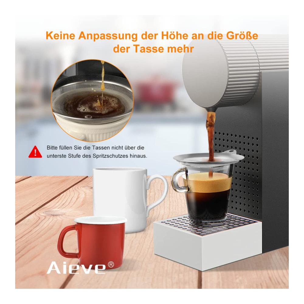 Entdecken Sie den perfekten Kaffeegenuss AIEVE Spritzschutz für Kaffeevollautomaten – 2er Set kompatibel mit Philips 2200 Serie DeLonghi Magnifica und mehr. Verabschieden Sie sich von lästigen Kaffeespritz
