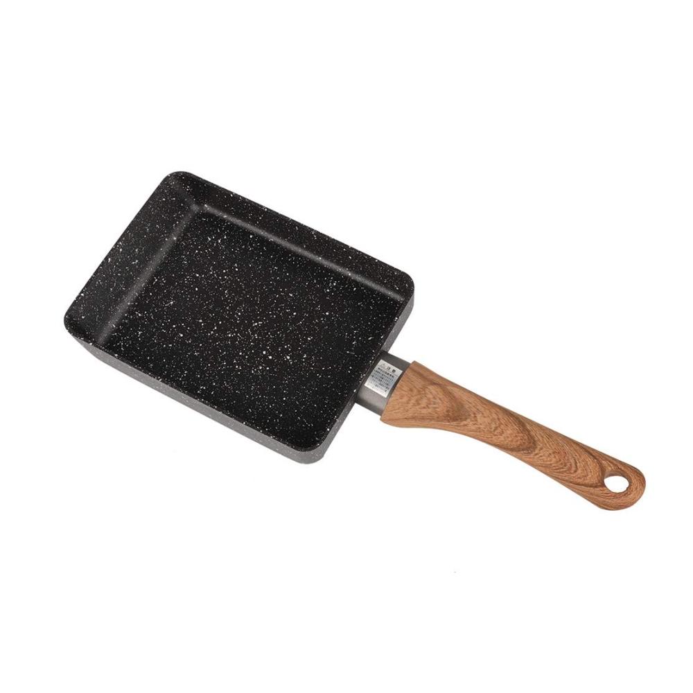 Japanische Nonstick Omelettpfanne - Aluminium Bratpfanne für pochierte Eier - Tragbare quadratische Pfanne für kleine Küchenherde - Premium Kochgeschirr für perfekte Omeletts - Leicht zu reinigen und langlebig
