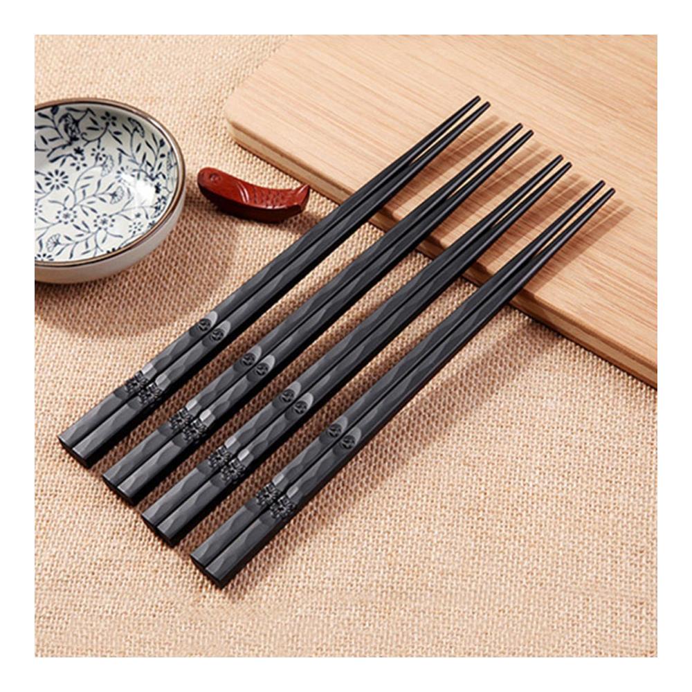 Premium Essstäbchenablagen Stilvolle rutschfeste Alloy Essstäbchen für Sushi & chinesische Küche - Wiederverwendbar & langlebig - Ideal für den Es