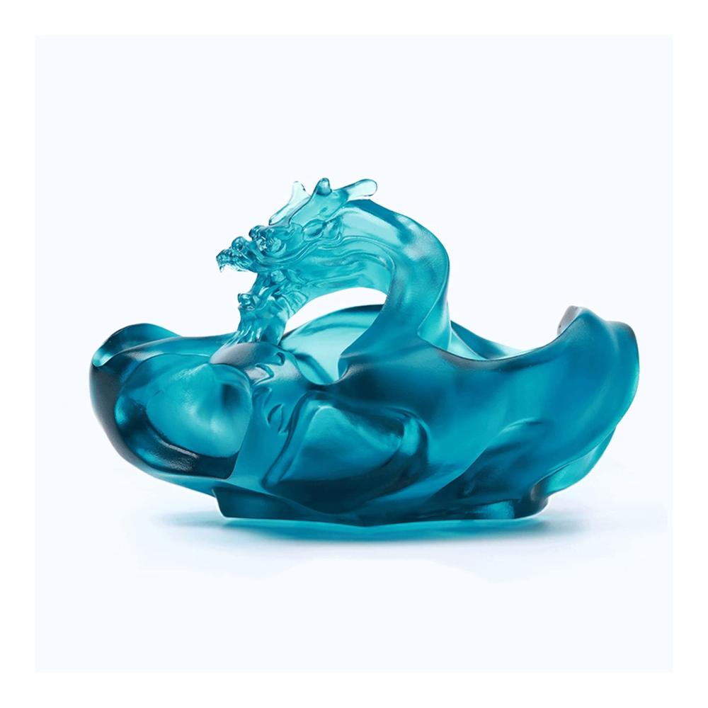 Exklusiver Kristall-Aschenbecher aus Metall für Zuhause Büro & mehr – Kreative Glas-Designs – Stilvoller Schreibtisch-Aschenbecher 145 cm groß – Ideal für Wohnzimmer! Keramischer Asche inklusive