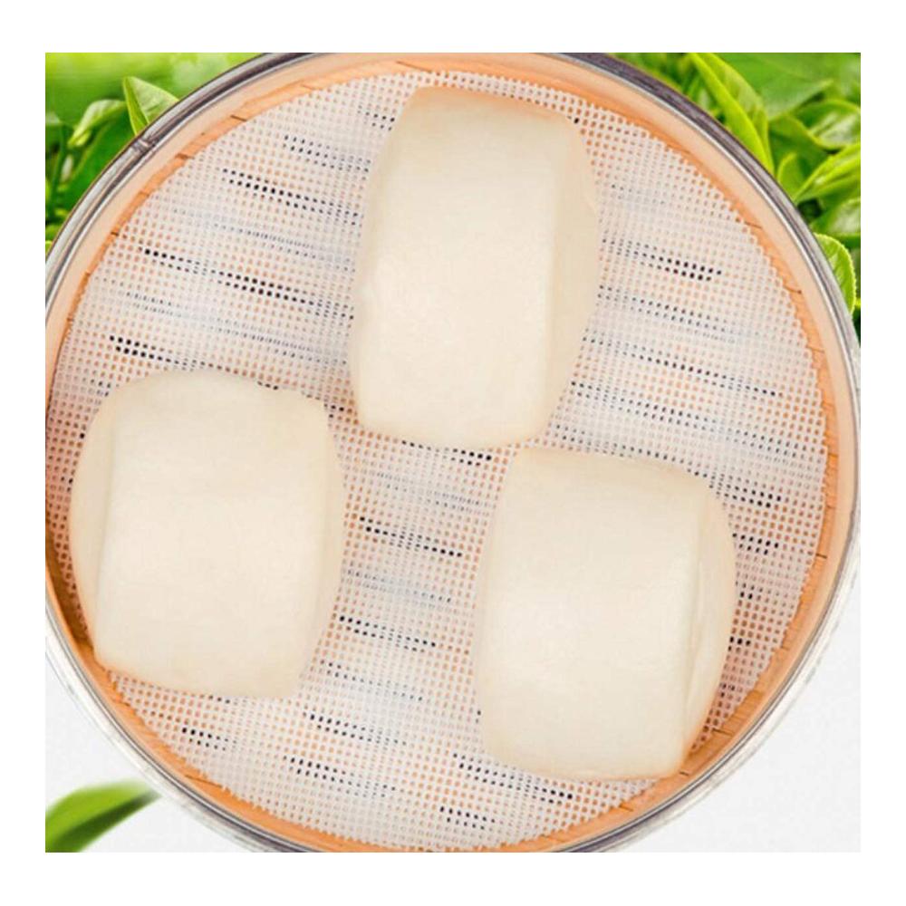 Entdecken Sie die Perfektion des Dampfens 20 Antihaft-Dampfgarer aus umweltfreundlichem weißem Silikon | Dim Sum Papier Dampfgarer Pads | Kochutensilien für ein professionelles Restaurant | Küchenzubehör (35 cm) - Verleihen Sie Ihren Gerichten den authentischen Geschm