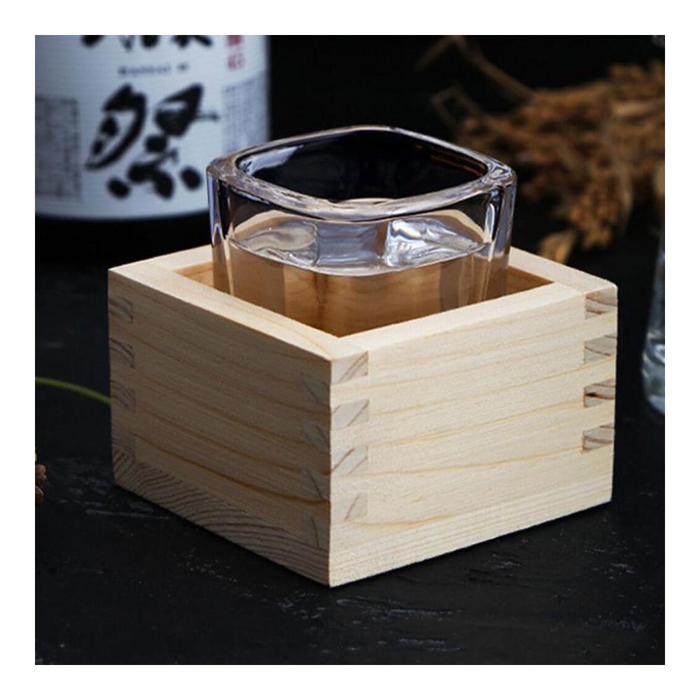 Hochwertige Eisschalen aus edlem Hinoki-Holz – 4er-Set stilvoll & funktional – Perfekt für Sake und Desserts – Leicht zu reinigen & pflegen