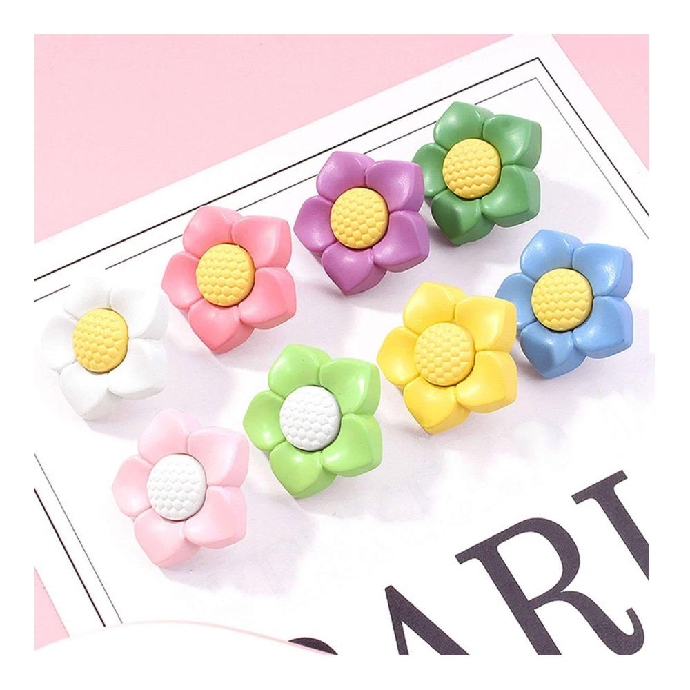 10er Set Kunststoff Knöpfe für Kinder - Abnehmbare Babyknöpfe in Rosa - 19mm - Ideale Kleidungsknöpfe für