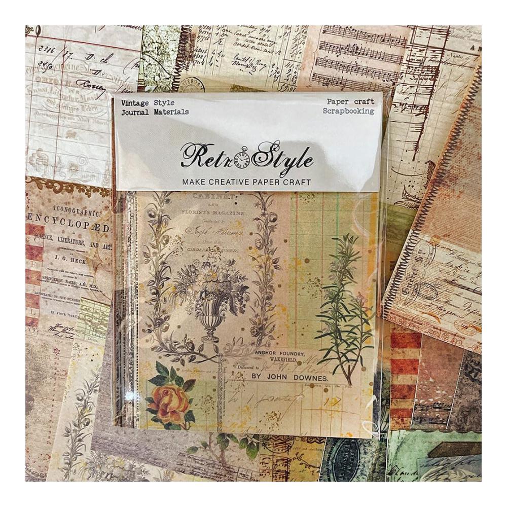 Vielfältiges Dekorpapier 80 Blätter mit Blumen- und Pflanzenmustern | Bastelpapier für Fotoalben Scrapbooks & mehr | Hochwertiges Designpapier in 20 bunten Designs | Scrapbook Zubehör