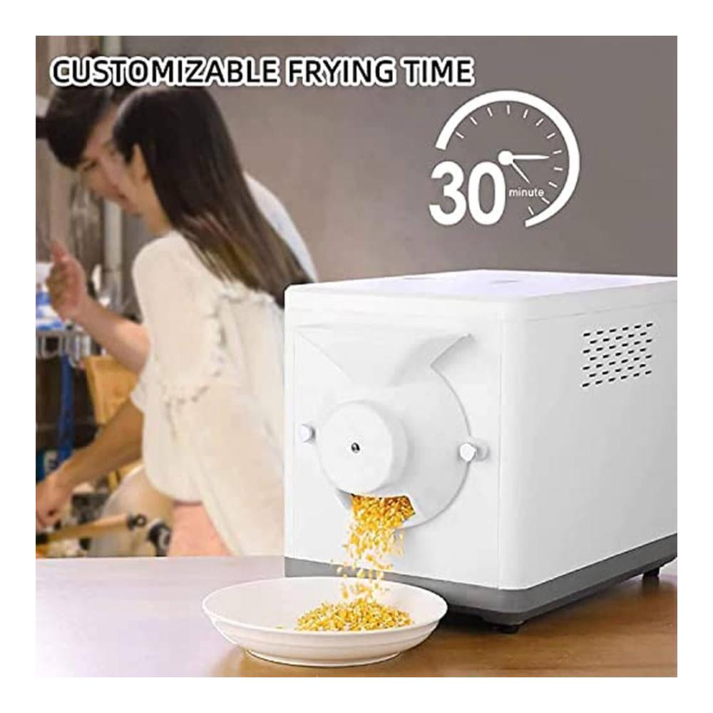 Genießen Sie frisch gerösteten Kaffee zu Hause! Elektrischer Kaffeeröster mit 1600 W Leistung einstellbarer Röstzeit von 30 bis 90 Minuten und 360° gleichmäßigem Rührbraten. Perfekt für hausgemachte Nussmischungen