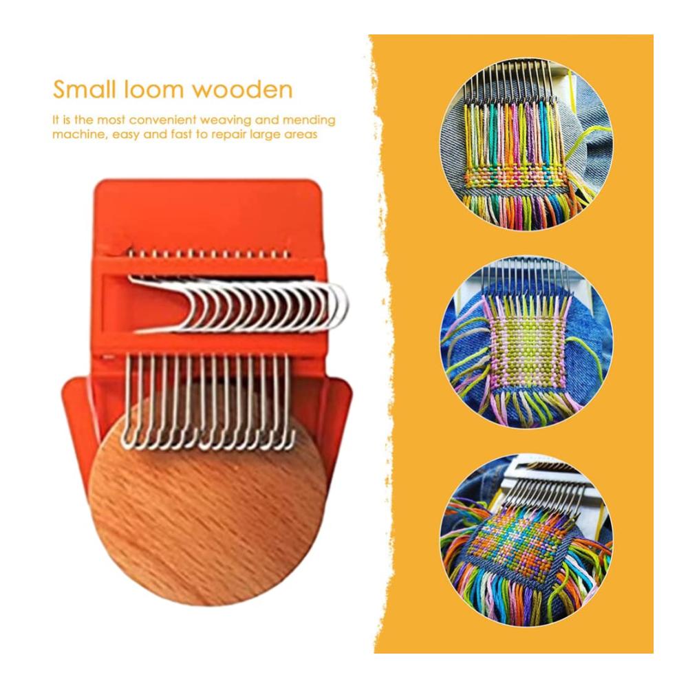 Hochwertiger Knäuelwickler für Handarbeitsliebhaber | Tragbare Strickmaschine mit 12 Haken | Ideal zum Reparieren von Webstühlen Jeans Socken und Kleidung | Perfekt für Anfänger