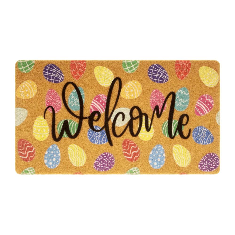 Erfrischende Willkommens-Fußmatte mit Frühlingsblumendekor 762 x 432 cm – Rutschfest & Groß – Ideale Innen- und Außendeko – Bunte Eingangsmatte für Frühling und Sommer – Stilvoller Blumen-Look für Ihr Zuhause