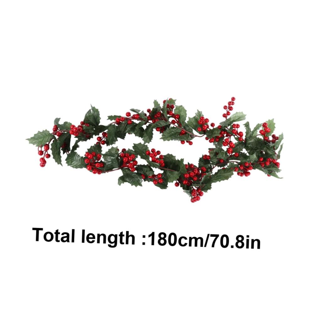 Frohe Festtage mit Stil Exquisite Rattan-Girlande für ein nordisches Weihnachtsdekor | Einzigartiger Christbaumschmuck aus PVC-Rattan | Festliche Sprühdekorationen für einen zauberhaften Kranz