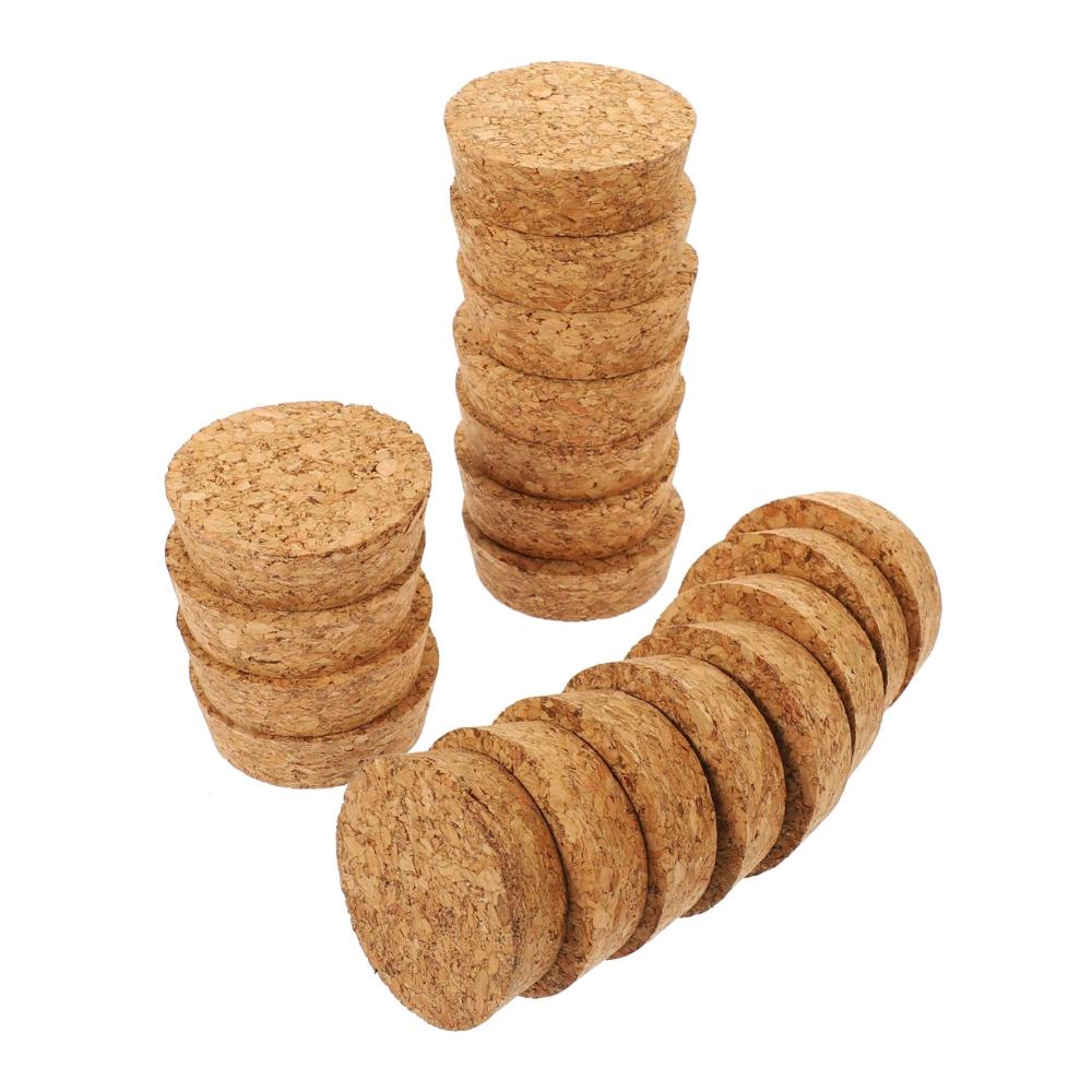 Premium Korken-Set 20 Konische Holz-Korkstopfen für Weinbereitung & Handwerk – Ideal für Einmachgläser Karaffen & mehr