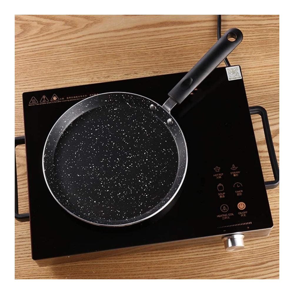 Crepe-Pfannen Deluxe 18CM – Premium Antihaft-Pfanne für Perfekte Pfannkuchen Omeletts & mehr! Marmorbeschichtung Induktionstauglich Ideal für Frühstück & mehr
