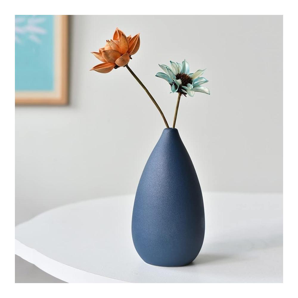 Attraktive Keramikvase im skandinavischen Stil – Ideal für Blumenarrangements und Heimdekoration – Bunte matte Oberfläche – Perfekte Ergänzung für Ihr Zuhause