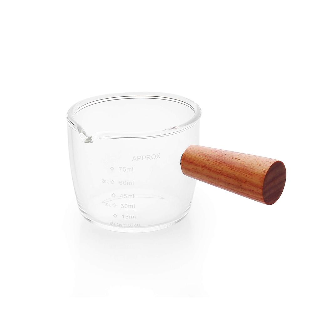 Entdecken Sie den Genuss 6er Set Elegante 75ml Schnapsgläser - Perfekt geformt für Espresso mit V-förmigem Ausguss und Griff. Ideal für Milch Kaffee und Cappuccino. Premium-Qualität von BCnmviku