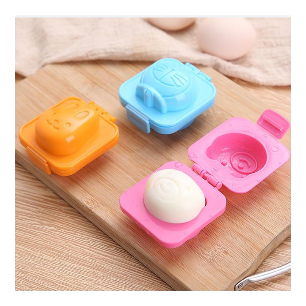 Vielseitiger Eierschneider & Gemüsehobel-Set 8 Stück Eiformer inklusive 3D Cartoon-Design - Perfekt für DIY Onigiri Sushi & mehr! Machen Sie das Kochen zum Vergnügen