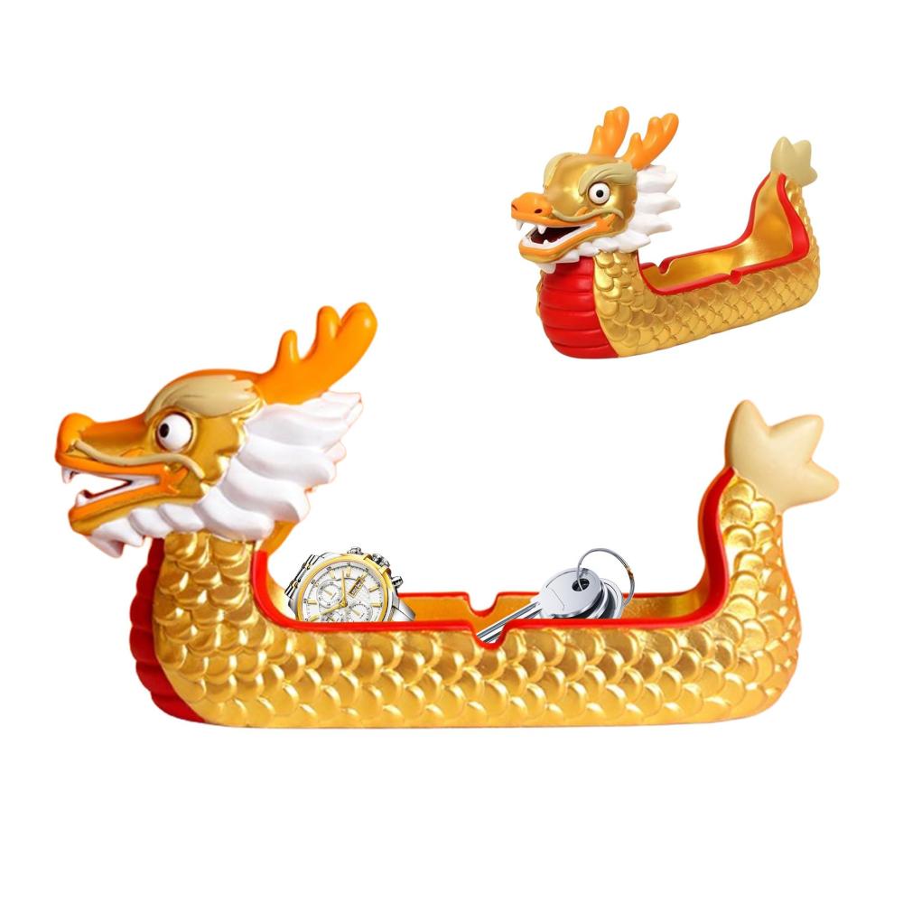 Drachenboot-Räucherstäbchenhalter - Handgefertigtes Drachenboot-Ornament als einzigartiges Räuchergefäß für eine entspannte Atmosphäre zu Hause - Perfektes Geschenk für Dekorliebhaber - Schicke Heimdekoration für Schlafzimmer Sch