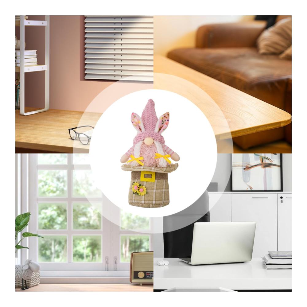 Fröhliche Osterhasen-Puppen Niedliche Zwergen-Deko für das Fest | Gesichtslose Osterhasenfiguren für Tisch & Zuhause - Ideal für die Osterdekoration
