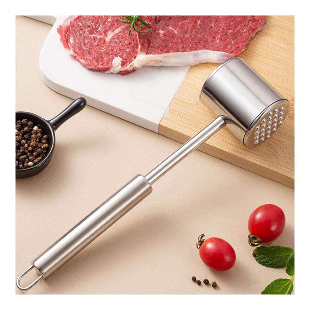 Fleischhämmer & -klopfer Premium Edelstahl Steakhammer - Hochwertiger Küchenhelfer für zarte saftige Steaks Geflügel & Rindfleisch