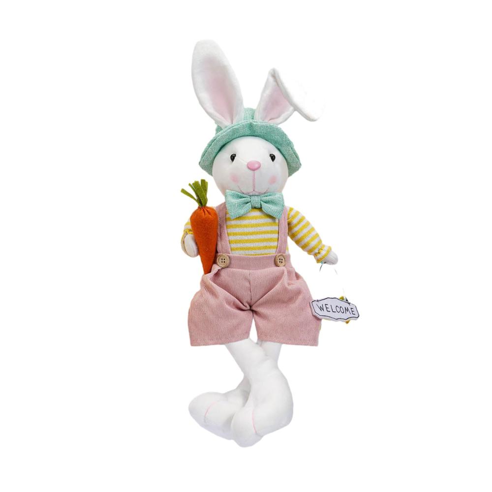 Frohe Ostern feiern mit unserem 44 cm Konfetti-Karottenkaninchen! Perfekte Partydekoration für Wohnzimmer Schlafzimmer und Kinderzimmer. Ein fröhliches Geschenk für Geburtstage und Ostern