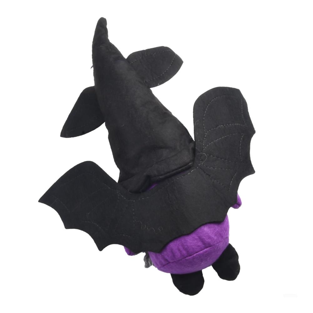 Entzückende handgefertigte Plüsch-Gesichtslose Puppen 2er-Set mit Fledermaus-Vampir alter Mann und Zwergmotiven - Perfekte Puppenornamente für einzigartige Dekorationen - 32 x 8 x 30 cm