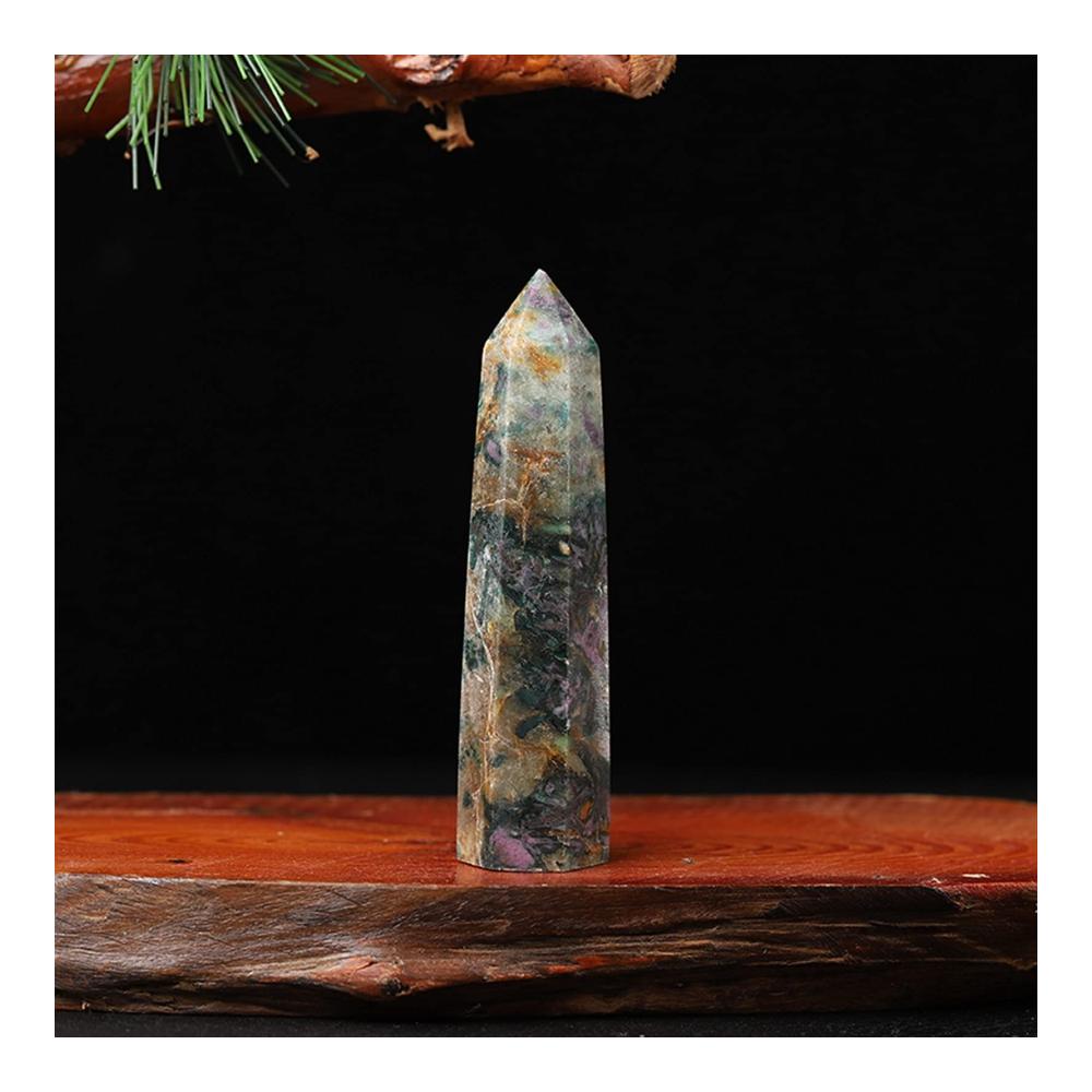 Erwecken Sie Ihren Zimmerbrunnen zum Leben mit diesem wunderschönen 1 STÜCK Natürlicher Edelstein-Kristall-Spitzenstab aus Amethyst-Rosenquarz. Perfekt als Zimmerbrunnenzubehör und für eine einzigartige Heimdekoration. Gönnen Sie sich diese Kristallsäule als Behandlungsstein für Ihr Zuhause