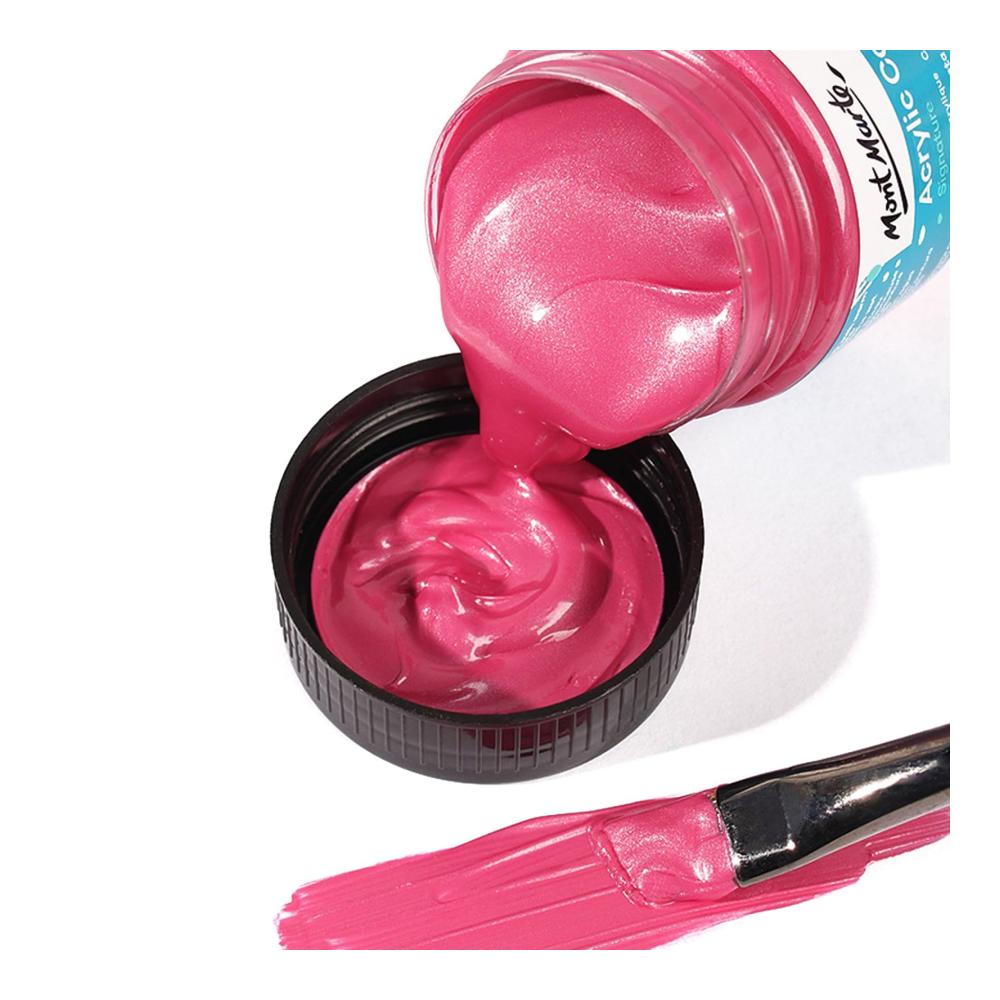 Hochwertige metallische Acrylfarbe 100 ml - Wasserfeste Farben & Lacke für Leinwand und Holz - Brillante Farbauswahl - Künstlerbedarf in Spitzenqualität
