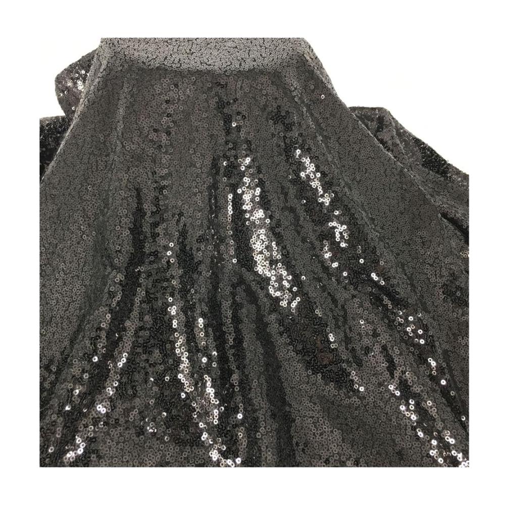 Entdecken Sie kreative Magie mit unserem exquisiten 3 Meter Paillettenstoff Glitzernde Textilien für einzigartige Näharbeiten DIY Basteln Hochzeit und Home Deko. Glamour pur! 130cm Breite Schwarz