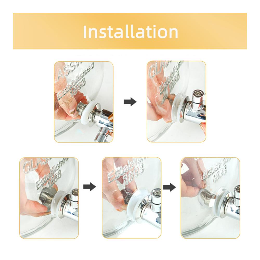 Genießen Sie erfrischende Getränke mit Stil! Glas-Getränkespender & Wasserspender mit Edelstahldeckel 4 Liter Fassungsvermögen. Inklusive Ständer für Partys Hochzeiten und mehr. Ideal für Limonaden Eistee Eisgetränke und Kombucha